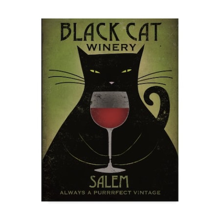 Ryan Fowler 'Black Cat Winery Salem' Canvas Art,35x47